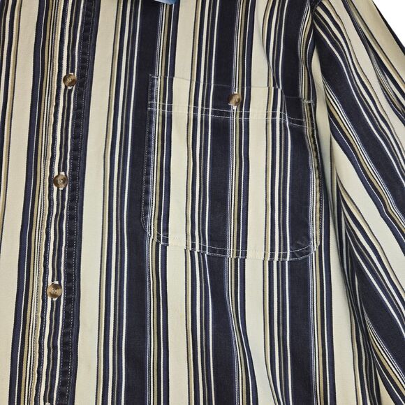 Vintage Private Club Sportswear K Mart Shirt Mens 2XL Stripes Long Sleeve NWT - Picture 4 of 10